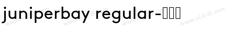 juniperbay regular字体转换